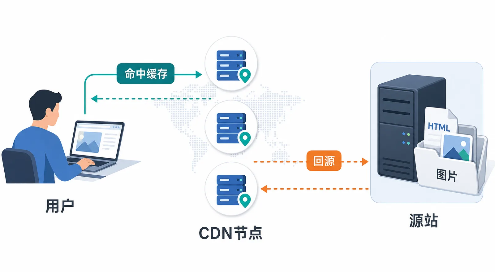 静态博客 CDN 架构图